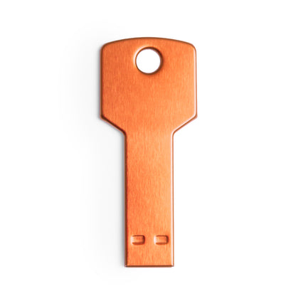 Memoria USB 16GB con forma de llave · Naranja