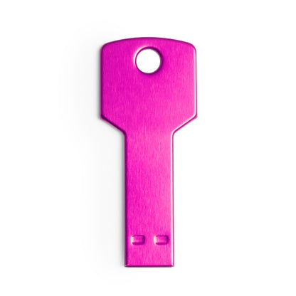 Memoria USB 16GB con forma de llave · Fucsia