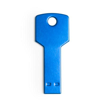 Memoria USB 16GB con forma de llave · Azul