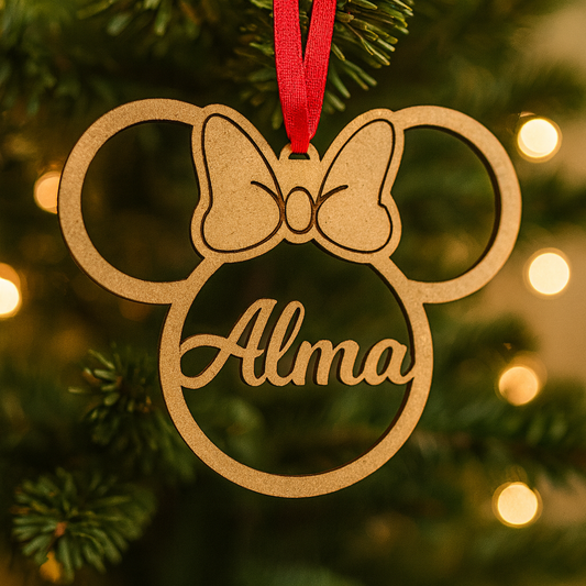 Bola de navidad personalizada Minnie Nº 5