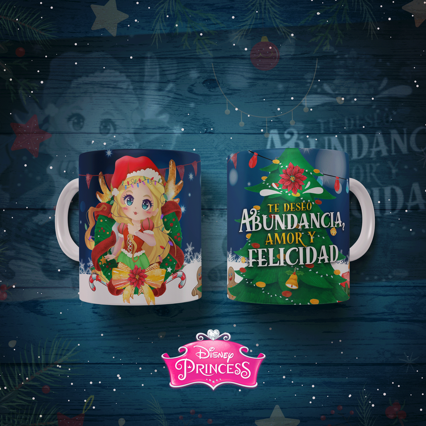 Taza Rapunzel - Te deseo abundancia, amor y felicidad