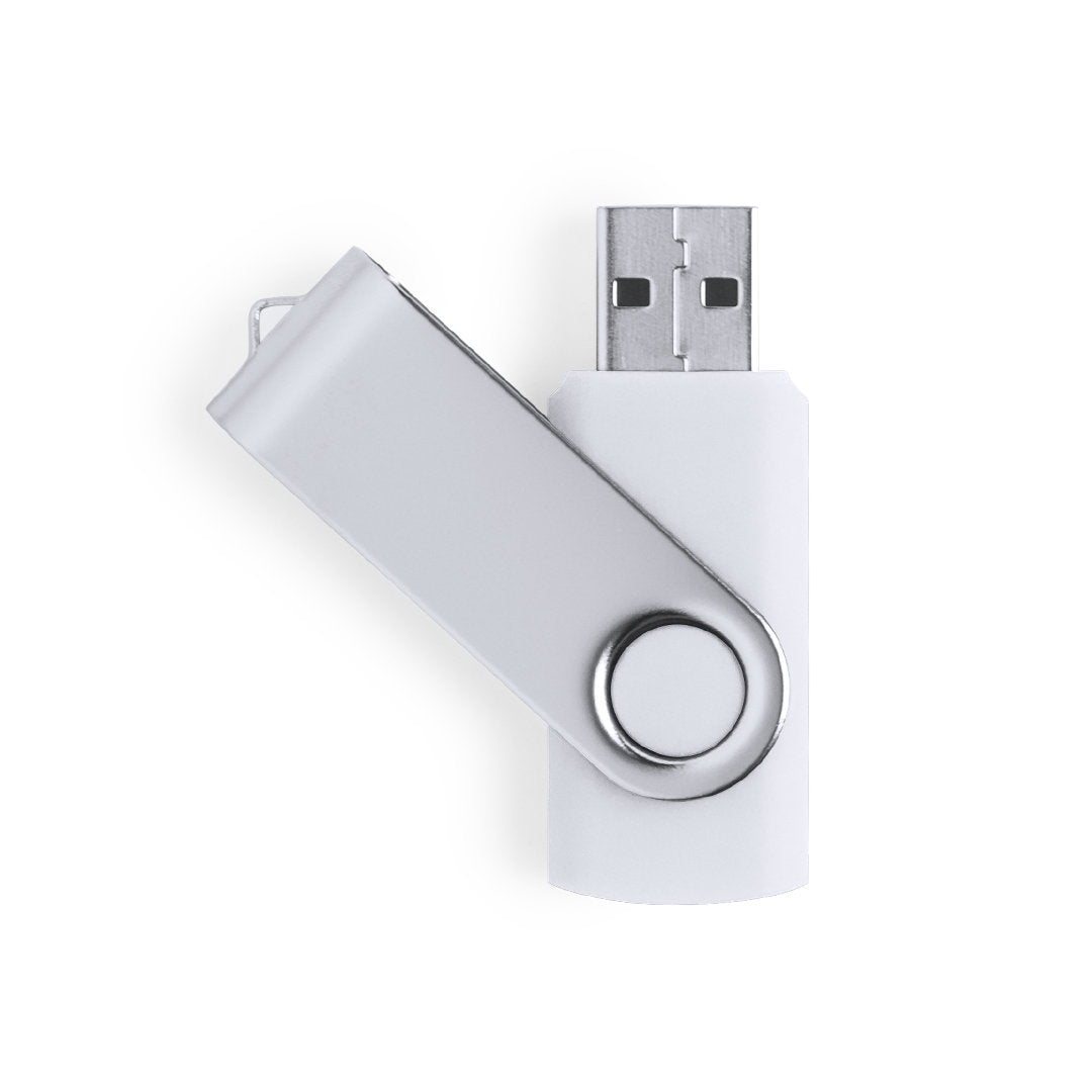 Memoria USB 32GB giratoria en colores · Blanco