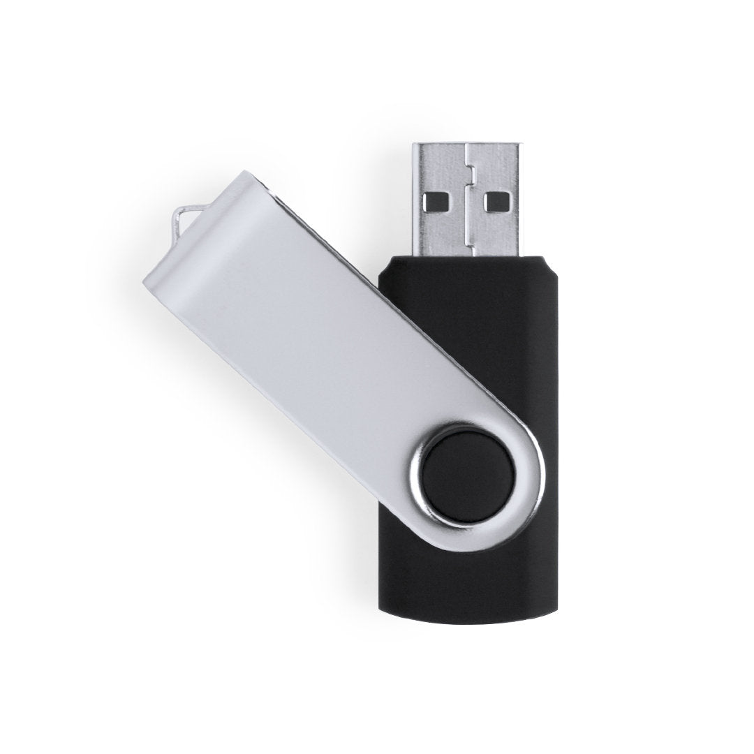 Memoria USB 32GB giratoria en colores · Negro