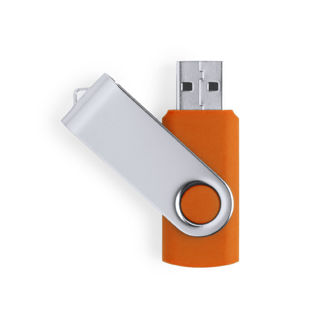 Memoria USB 32GB giratoria en colores · Naranja
