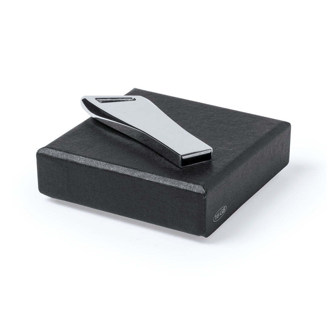 Memoria USB 16GB metálica para llavero