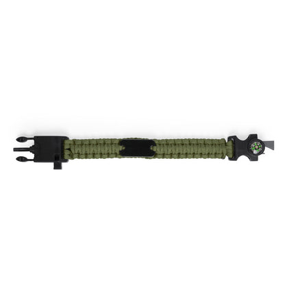 Pulsera de supervivencia 5 en 1 · Verde
