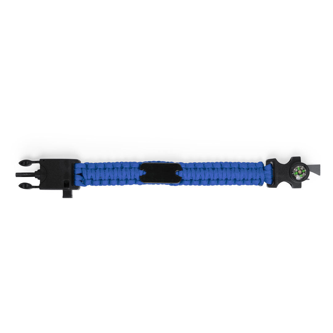 Pulsera de supervivencia 5 en 1 · Azul