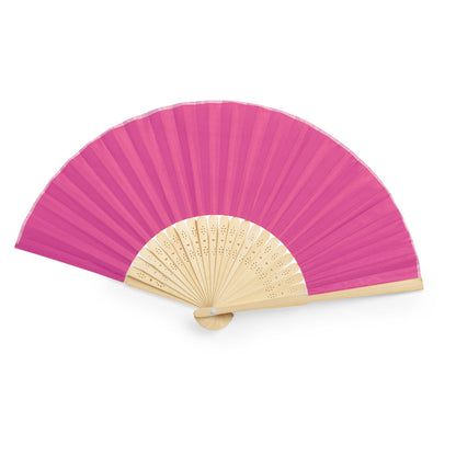 Abanico de bambú flexible en colores · Fucsia