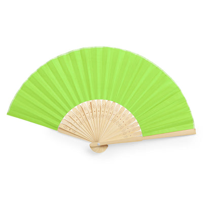 Abanico de bambú flexible en colores · Verde Claro