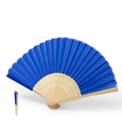 Abanico de bambú flexible en colores