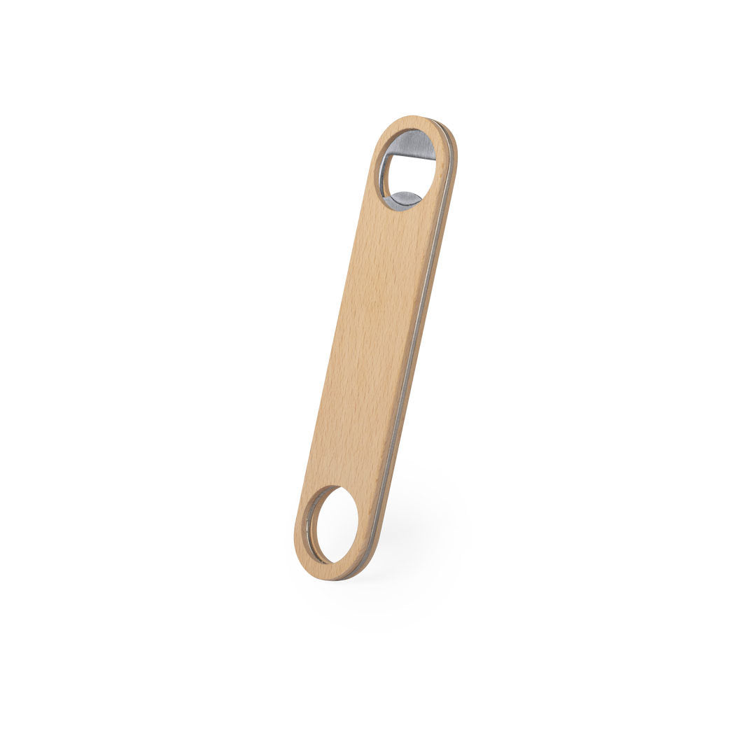 Abridor de madera de haya con acero inoxidable