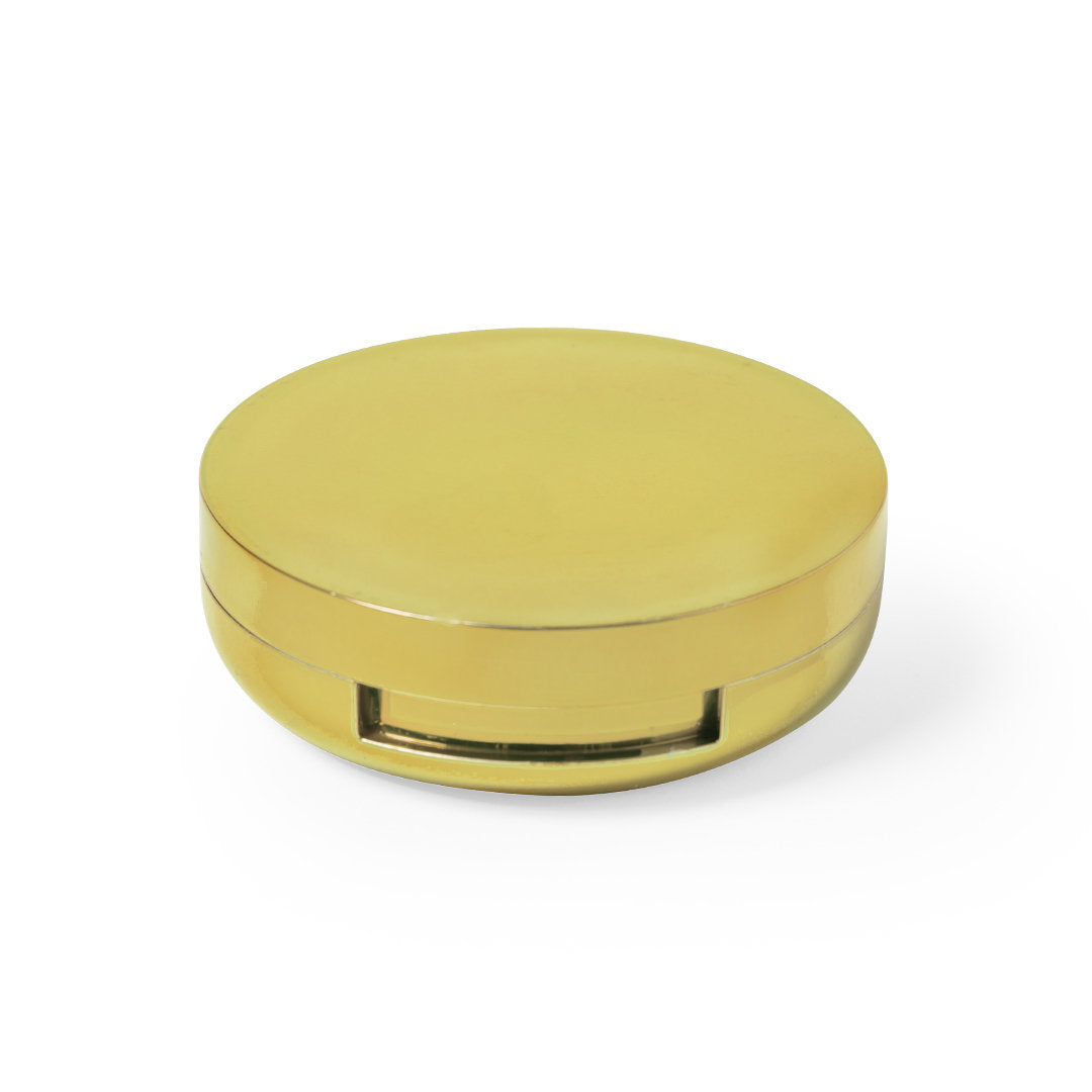 Bálsamo labial con espejo integrado · Dorado