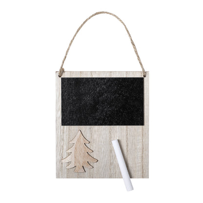 Adorno de Navidad de madera con pizarra