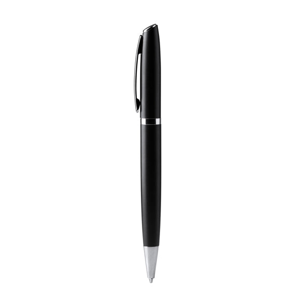 Bolígrafo giratorio de aluminio reciclado · Negro