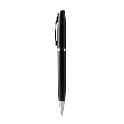 Bolígrafo giratorio de aluminio reciclado · Negro