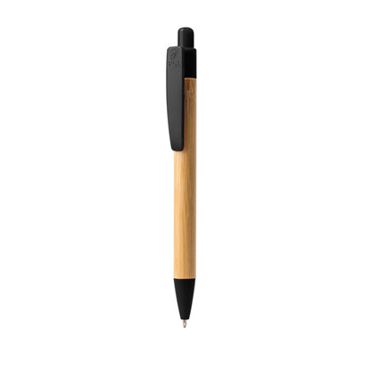 Bolígrafo de bambú y PLA · Negro