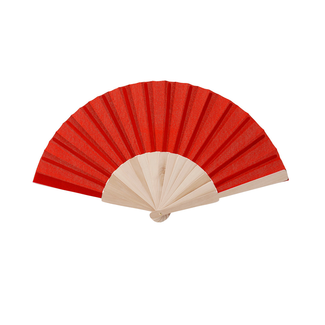 Abanico de madera en muchos colores · Rojo