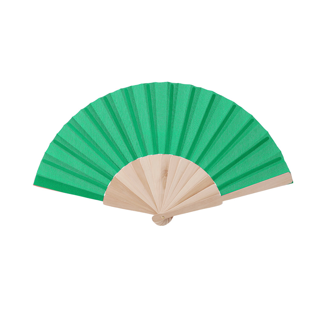 Abanico de madera en muchos colores · Verde