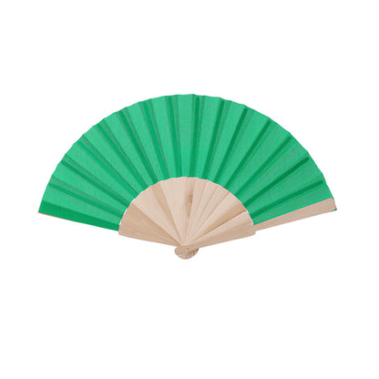Abanico de madera en muchos colores · Verde