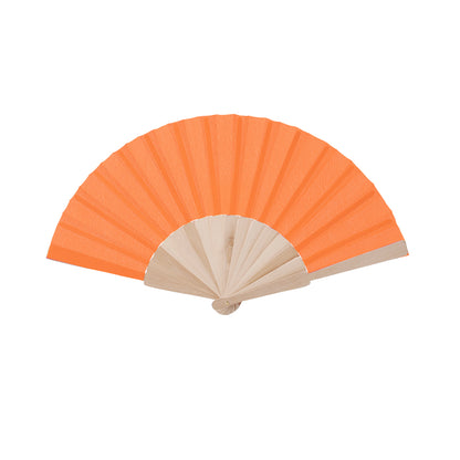 Abanico de madera en muchos colores · Naranja