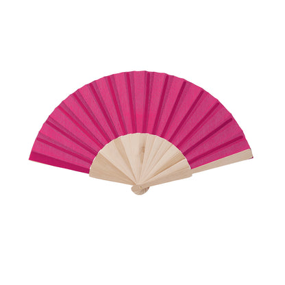 Abanico de madera en muchos colores · Fucsia