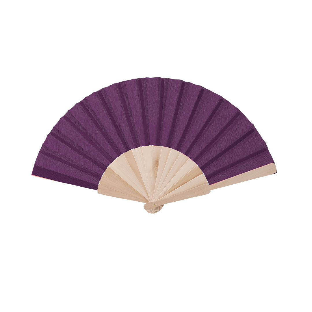 Abanico de madera en muchos colores · Morado