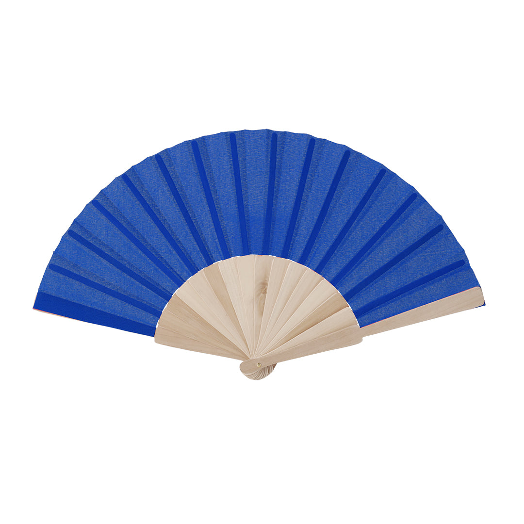 Abanico de madera en muchos colores · Azul Royal