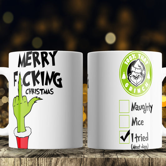 Taza Grinch Divertida Navidad - Regalo Original Anti Navidad - Diseño 9