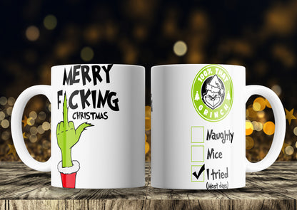 Taza Grinch Divertida Navidad - Regalo Original Anti Navidad - Diseño 9