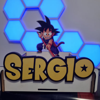 Caja-Expositor Personalizado Dragon Ball con Nombre – Goku Infantil