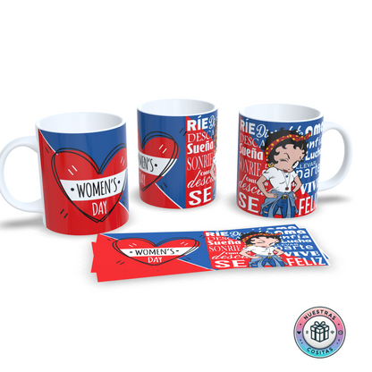 Taza Personalizada Día de la Mujer - Betty Boop
