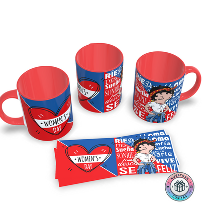 Taza Personalizada Día de la Mujer - Betty Boop