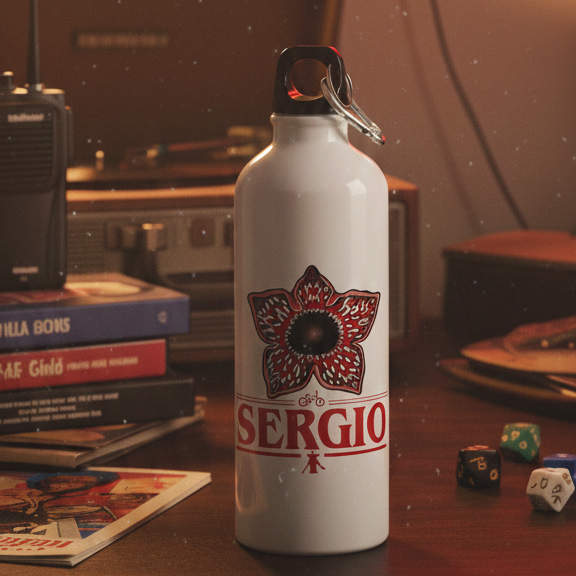 Botella de Aluminio Personalizada "The Upside Down" – Edición Demogorgon (800ml)