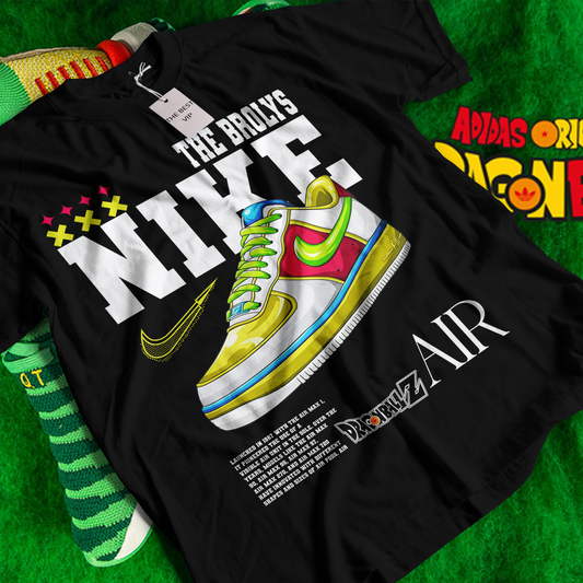 camiseta zapatilla nike broly dragon ball