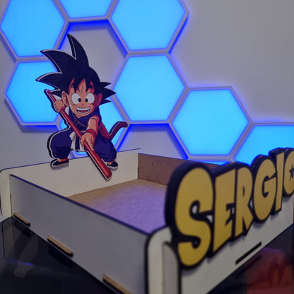 Caja-Expositor Personalizado Dragon Ball con Nombre – Goku Infantil