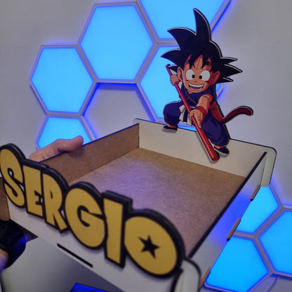 Caja-Expositor Personalizado Dragon Ball con Nombre – Goku Infantil