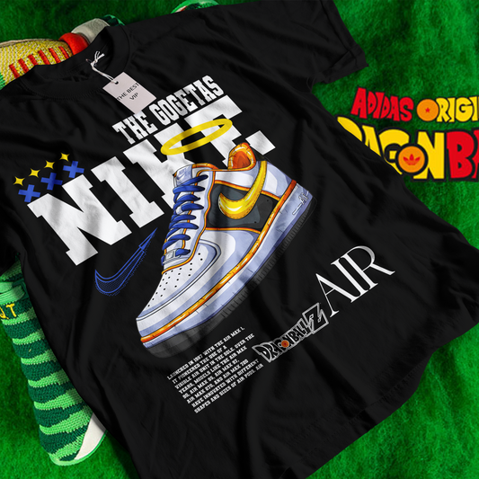 Gogeta camiseta zapatillas nike dragon ball