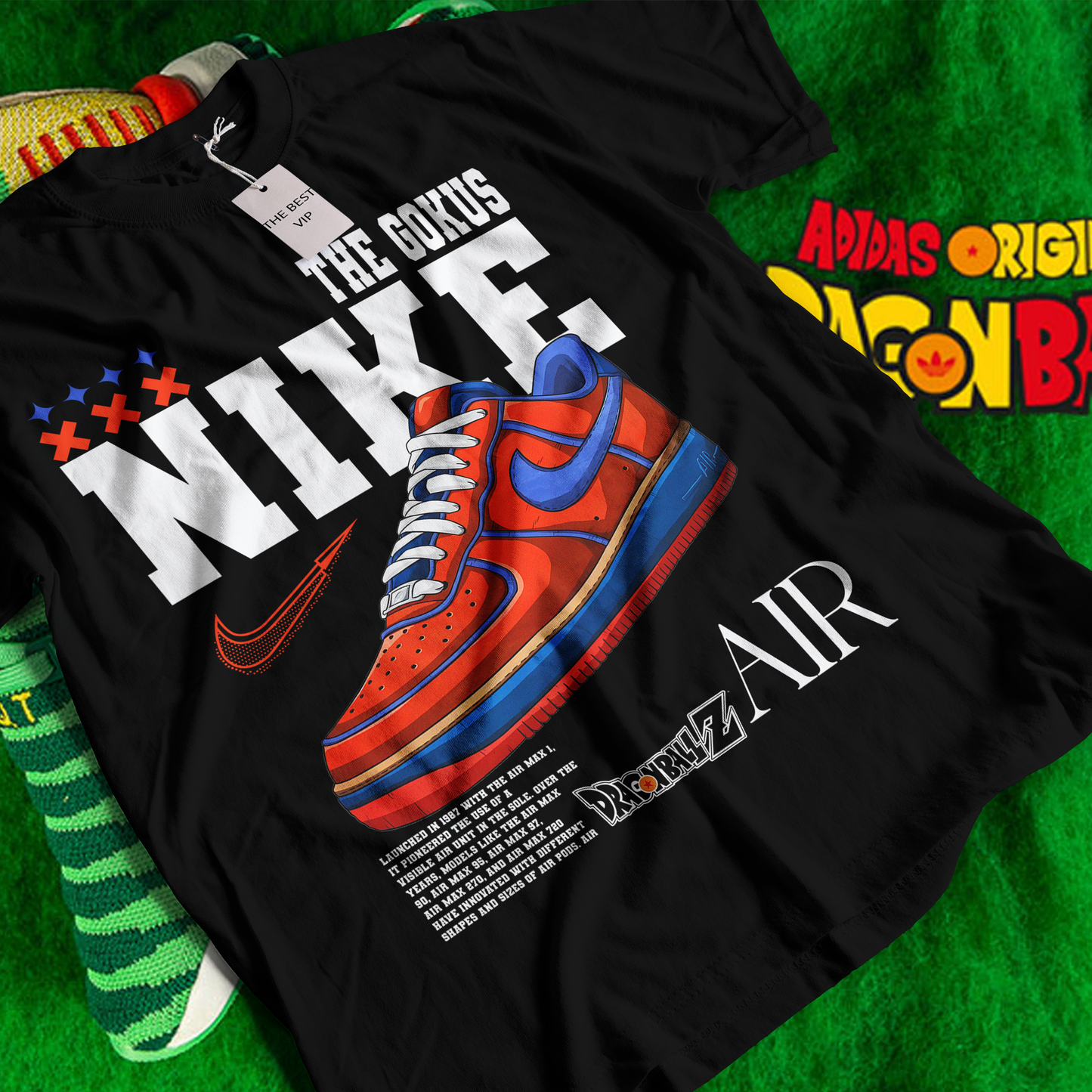 Goku camiseta zapatillas nike dragon ball