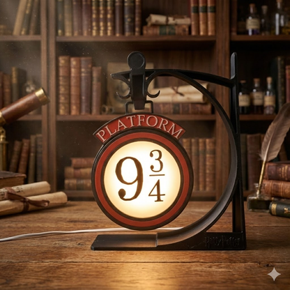 Lámpara de Mesa Harry Potter - Plataforma 9 ¾ (Luz LED Decorativa)
