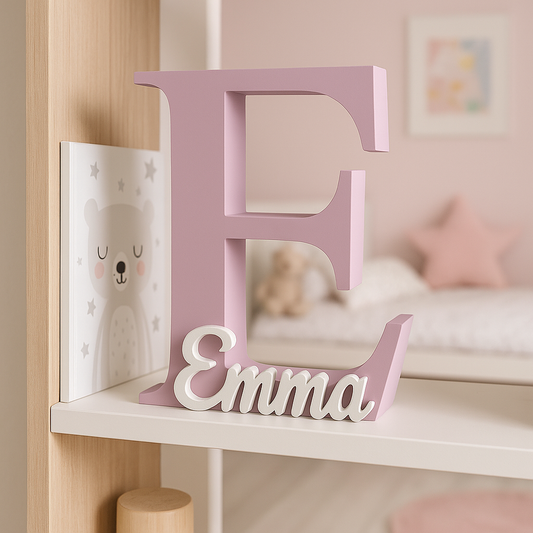 Letra con nombre 3D personalizada – Decoración infantil y celebraciones – 15, 20 o 25 cm