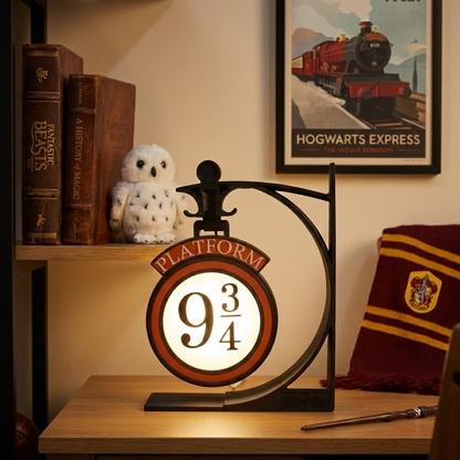 Lámpara de Mesa Harry Potter - Plataforma 9 ¾ (Luz LED Decorativa)