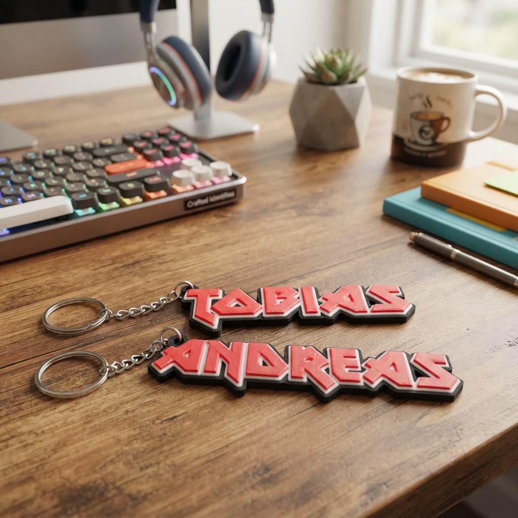 Llavero estilo Rock y Heavy metal - Con nombre personalizado