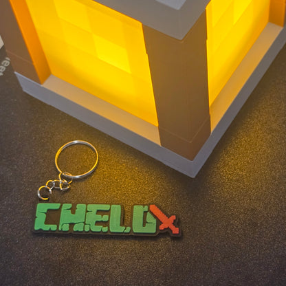 Llavero Personalizado Estilo Espada Pixel 3D