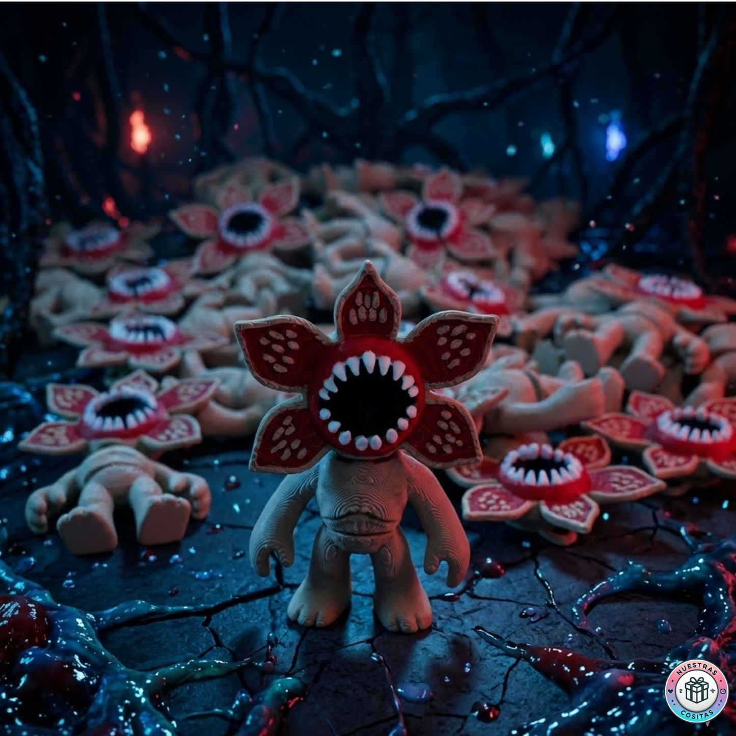 Llavero Demogorgon del Upside Down - Figura Impresa en 3D Multicolor