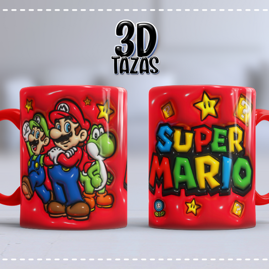Taza Super Mario 3D – Con Luigi, Yoshi y más
