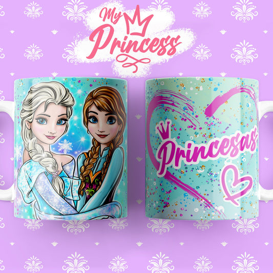 Taza Frozen Elsa y Anna – Princesas Disney