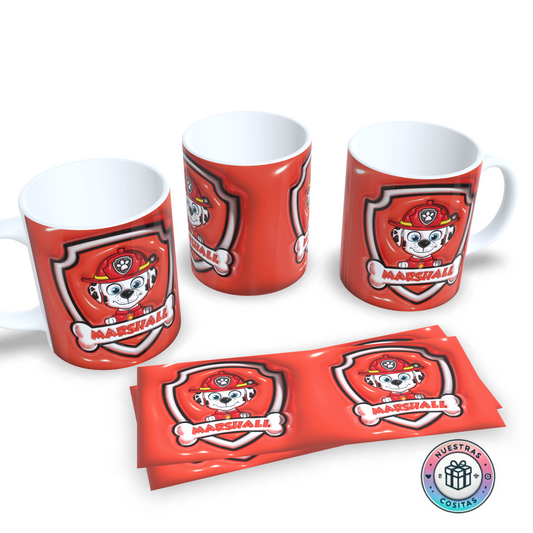 Taza 3D Marshall Patrulla Canina