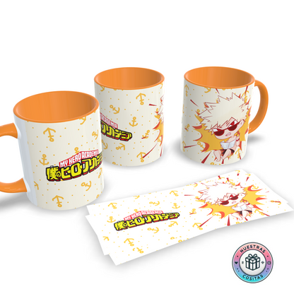 Taza My Hero Academia Bakugou Chibi – Diseño explosivo estilo verano