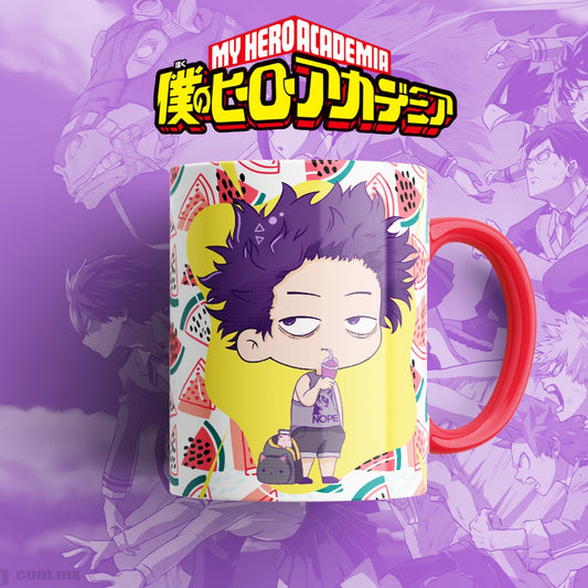 Taza My Hero Academia Shinso Chibi – Fondo de sandías colorido