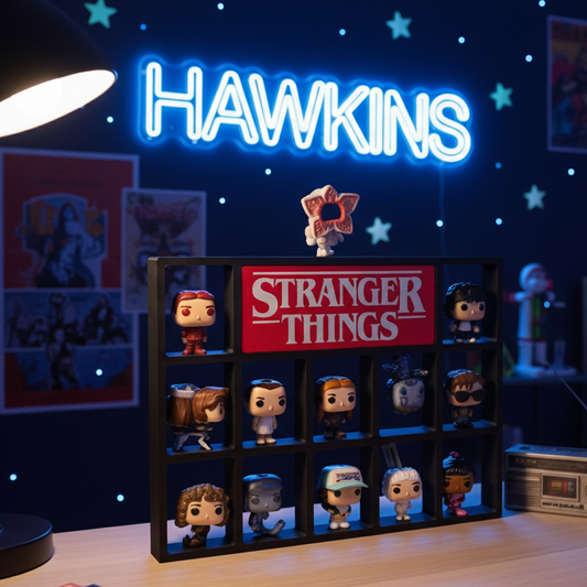 Expositor Stranger Things para Kinder Joy – Módulo Central con Logo